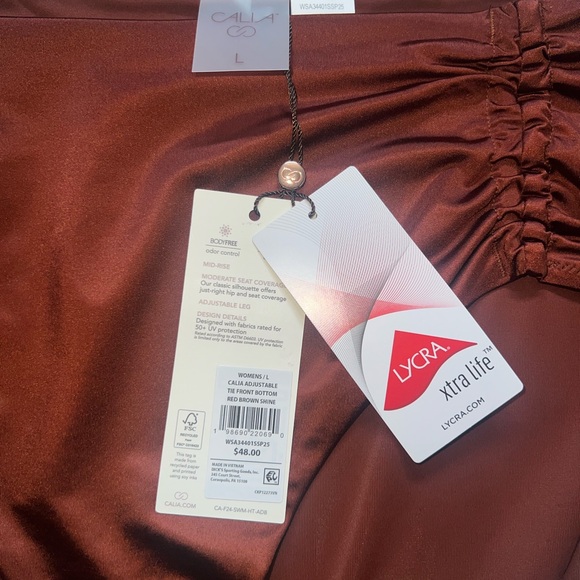 CALIA Ruched Rash Guard Two-Piece Set | Size Large NWT | Retail $100+ - Picture 8 of 8